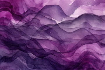 Abstract watercolor paint background dark Mauve gradient color with fluid curve lines texture