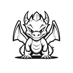 chupacabra monster  vector illustration isolated transparent background logo, cut out or cutout t-shirt print design