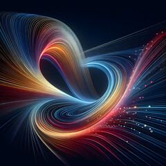 Obraz premium fractal burst background