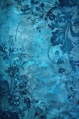 Azure vintage background, antique wallpaper design 