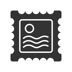 Post stamp icon, mail, stamps, mailed, mailing, communications, letter, post, mails, postcard, collection
