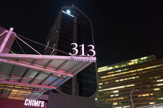 SINGAPORE - NOVEMBER 06, 2023: 313@somerset sign as seen in Singapore.