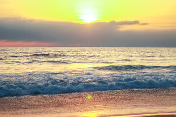 sunset over the sea © Miguel