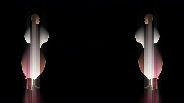 Cossack Dancers Emerging from Darkness Black Background VJ Loop