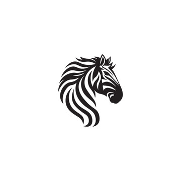 Zebra head logo design
