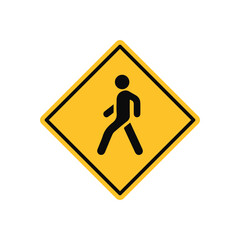 Pedestrian Crossing Ahead Traffic Sign