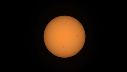 Sun spots vespera telescope
