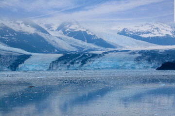 Fototapeta na wymiar College Fjord Glaciers in Remote Alaska