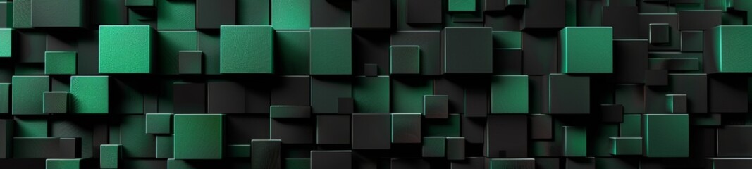 Abstract background geometric black and green