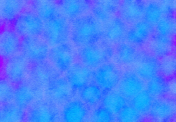 watercolor paper with blue and purple spot pattern