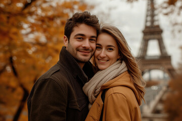 Fototapeta premium Couple in Paris