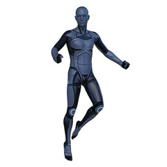 男性サイボーグ　3DCGレンダリング