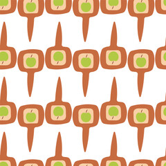 garden signs for plants for the vegetable. Pattern, textile, background