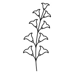 spring line doodle flowers for decoration and gift. pattern, textile, background