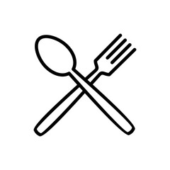 spoon and fork icon vector. spoon, fork and knife icon vector. restaurant icon