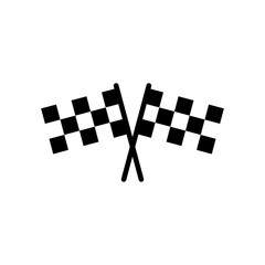Racing flag icon vector. race flag icon.Checkered racing flag icon