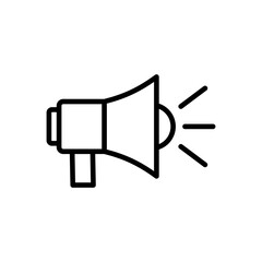 Megaphone icon vector. Loudspeaker icon vector.