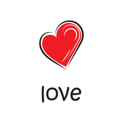 love logo template, unique, beautiful, attractive and simple