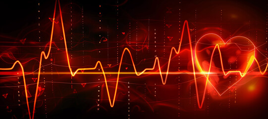 Arrhythmias: Irregular heartbeats that can lead to conditions such as atrial fibrillation - obrazy, fototapety, plakaty