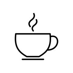 coffee cup icon vector. cup a coffee icon vector.