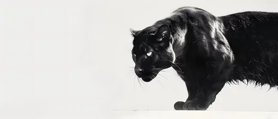 Foto op Plexiglas Beautiful Black Panther Photo © Korey