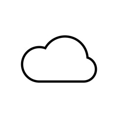 cloud icon vector. cloud vector icon