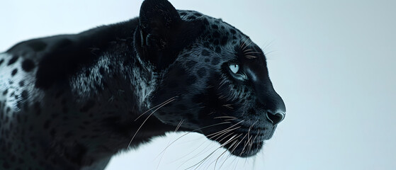 Beautiful Black Panther Head Photo
