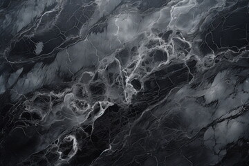 Natural black marble patterned texture for tile wallpaper luxurious background. Marbled surface, grunge digital marbling