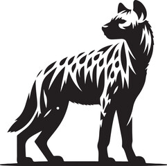 hyena silhouette vector illustration