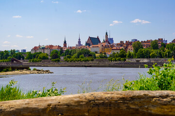 Obraz premium river embankments of the Vistula in Warsaw