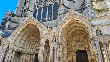 Le portail nord de la cathédrale de Chartres