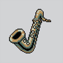 Pixel art illustration Saxophone. Pixelated Saxophone. Saxophone music instrument.
pixelated for the pixel art game and icon for website and video game. old school retro.