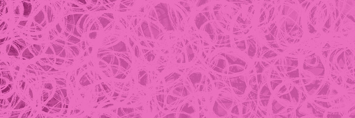 Abstract light pink texture pattern on dark pink background, textured hand drawn pink circles or doodles in swirled pattern design element