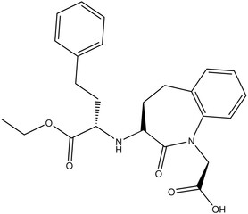 Benazepril Arzneistoff Strukturformel Vektor