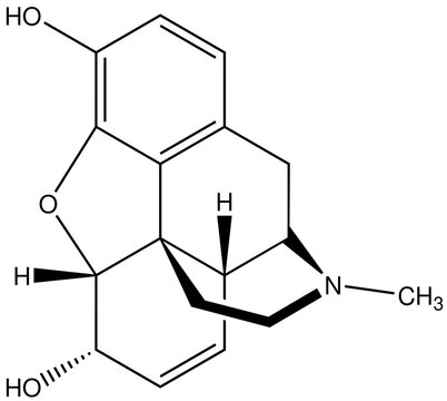Morphin Arzneistoff Strukturformel Vektor