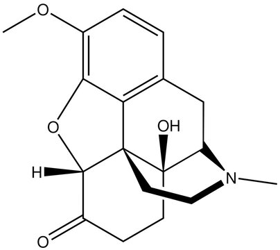 Oxycodon Arzneistoff Strukturformel Vektor