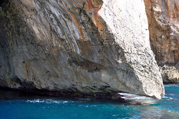 The caves on the Adriatic side of Santa Maria di Leuca seen from the tourist boat