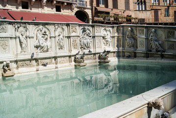 A fountain in Siena, Italy