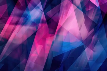 Illustration of Magenta and blue colored geometric shapes pattern representing abstract background - obrazy, fototapety, plakaty