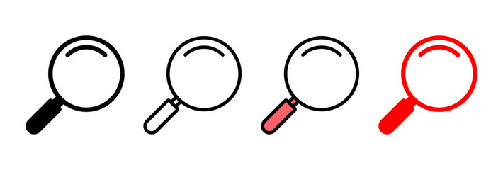 Search icon vector illustration. search magnifying glass sign and symbol - obrazy, fototapety, plakaty