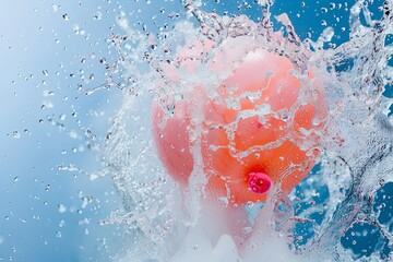 Orange Life Preserver Floating in Water