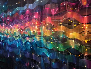 A digital tapestry, embodying connectivity and innovation, visually encapsulates the transformative essence of blockchain technology