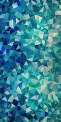 Illustration of Teal and blue colored geometric shapes pattern representing abstract background 