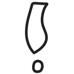 hand drawn exclamation mark