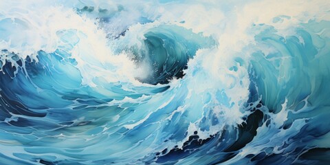Abstract background with ocean waves