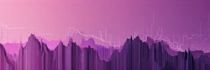 Mauve abstract statistics chart wallpaper background illustration