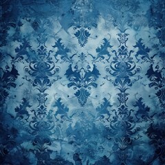 Navy Blue vintage background, antique wallpaper design