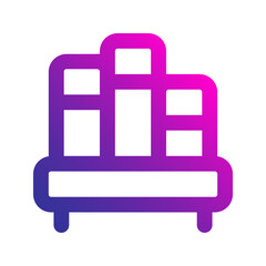 bookshelf gradient icon