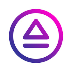 eject gradient icon