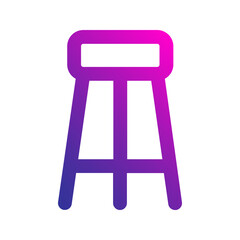 chair gradient icon